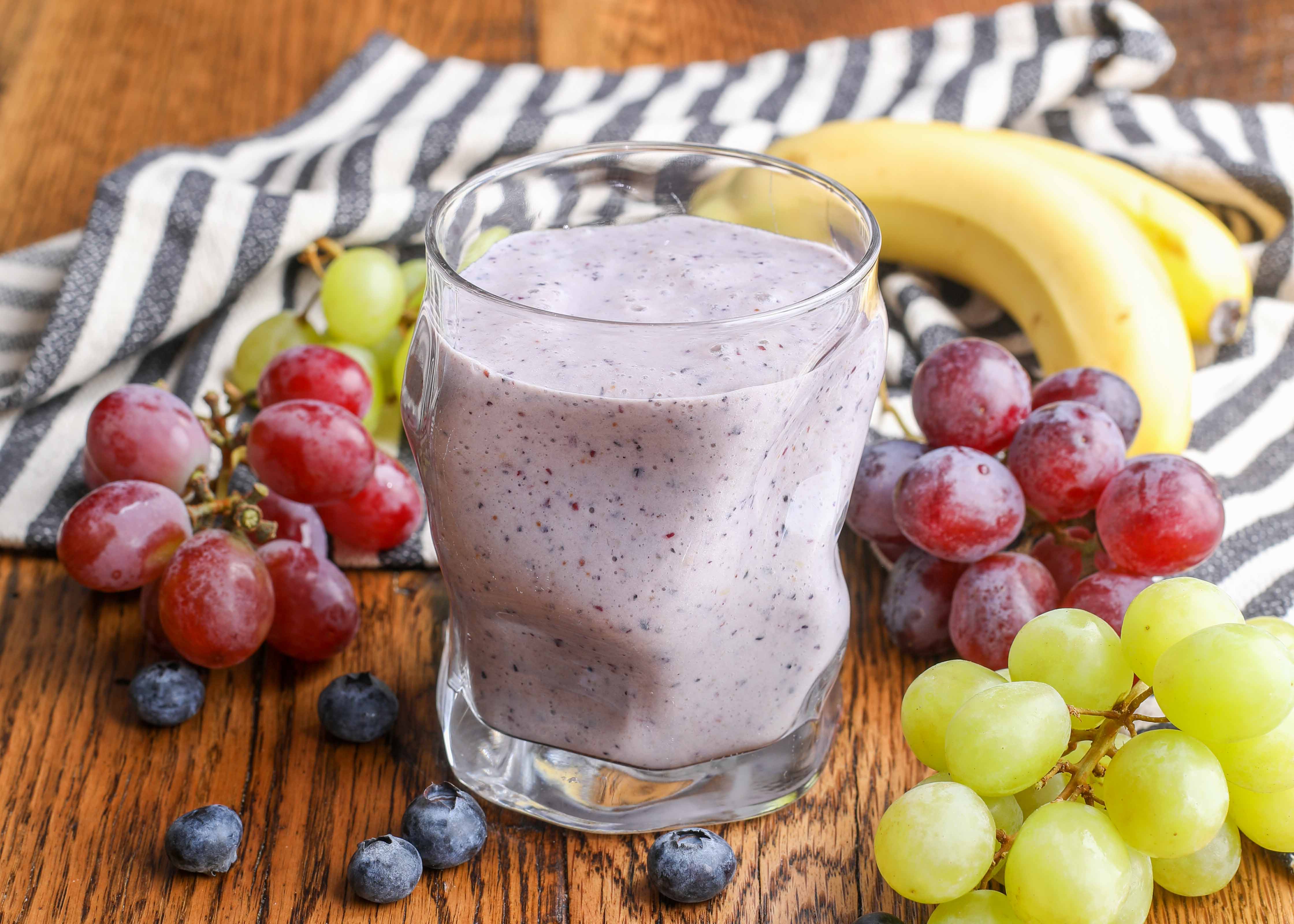 Discover Why Grape Flavor Shines in This Banana Blueberry Smoothie